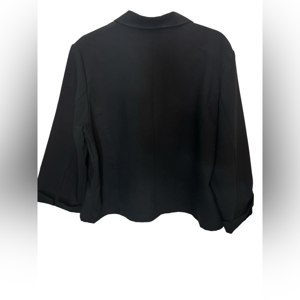Kathie Lee Collection Black Button Blouse Jacket Sz XL 16/18 - Picture 6 of 6
